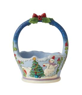 Two-sided Christmas Basket (pieces excluded)