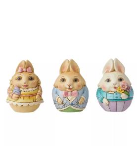 Bunny Eggs Mini Figurines (Set of 3)