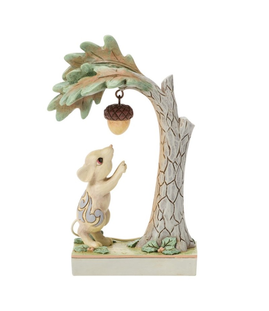 Voorschot: White Woodland Mouse with Acorn Figurine (Expected)