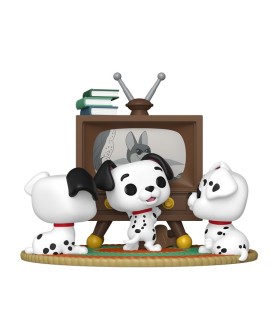 POP Moments N° 1664 - Rolly, Patch & Lucky with TV (101 Dalmatians) (no1664)