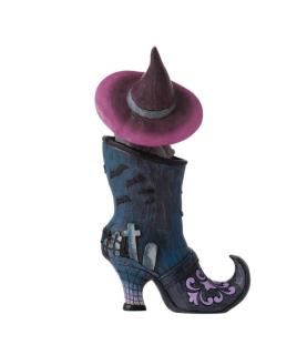 Witch's Boot with Cat Figurine
