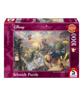 Beauty and the Beast: Falling in Love, Thomas Kinkade (1000p)