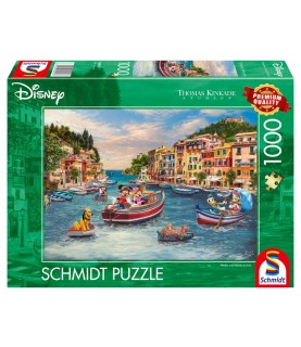 Mickey & Minnie in Italy, Thomas Kinkade (1000p)