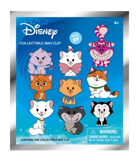 Disney Cats - Series 69 - 3D Foam Bag Clip
