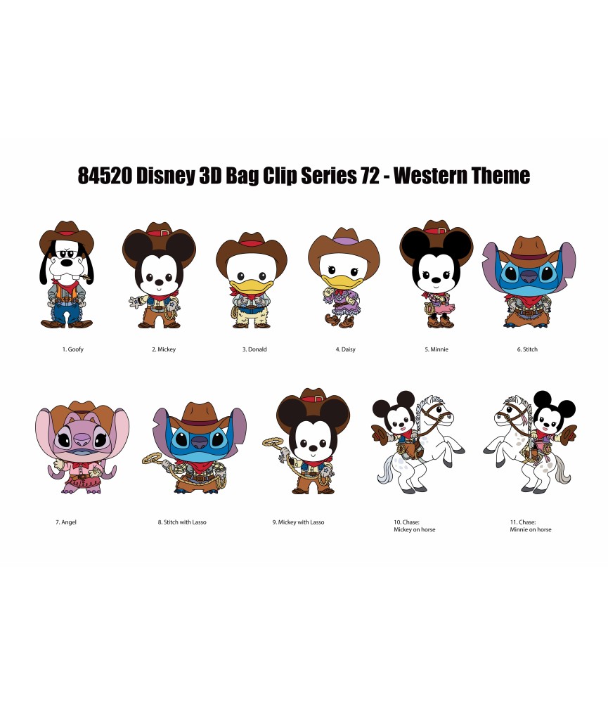 Classic Western - Series 72 - 3D Foam Bag Clip (Expected)