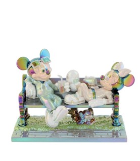 Mickey and Minnie on bench Figurine - Electroplating finish (Exp 2026-08-13)