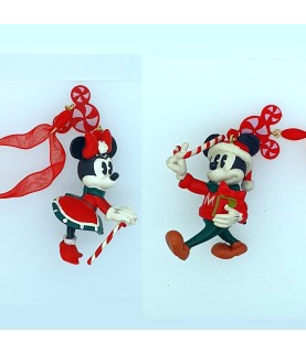 Mickey & Minnie dangler ornaments