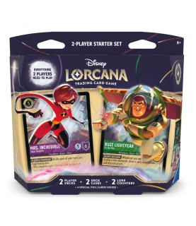 Lorcana w12: 2 Player Starter Deck: Wilds Unknown - UK - Elastigirl - Buzz Lightyear (Expected)