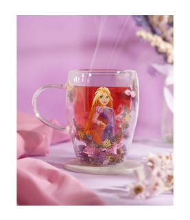 Disney Pastel Princess Floral Decorative Glass Mug - Rapunzel (Expected)