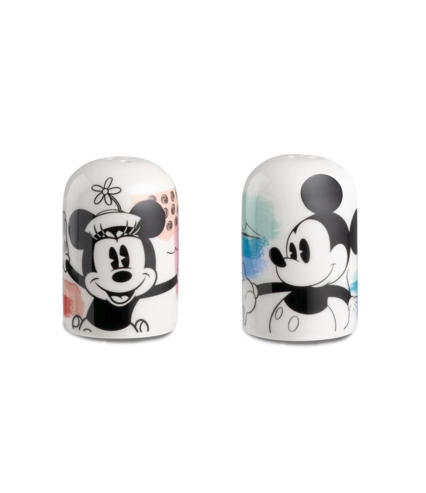 Mickey celeste & Minnie tortora Enjoy  Salt & Pepper set