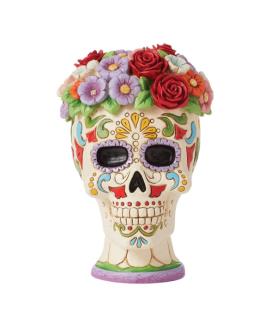 Day of The Dead Sugar Skull with Flower Crown