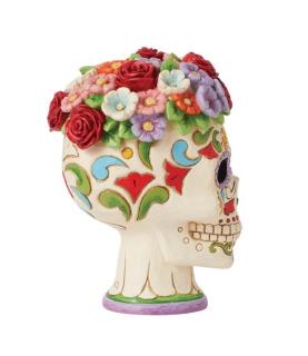 Day of The Dead Sugar Skull with Flower Crown