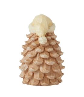 White Woodland Pinecone Hedgehog Figurine
