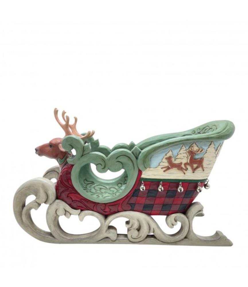 Open Sleigh Figurine