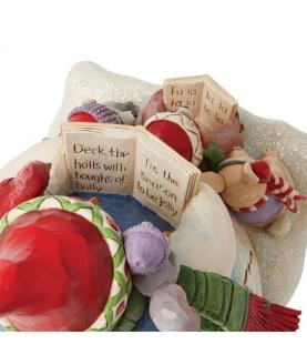 "Christmas Sing-Along": Snowman with Caroling Animals Figurine