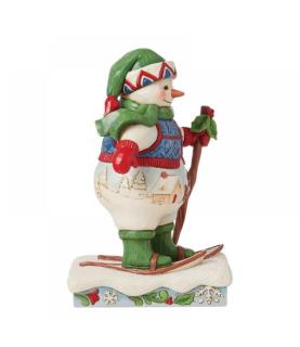 "Brrr-Fect Holiday": Snowman wearing Snowshoes