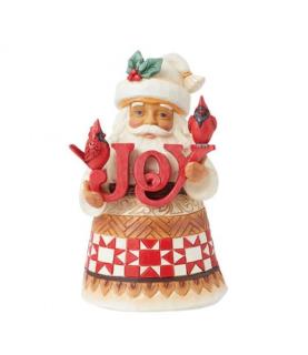 Santa with Cardinals Pint Size Figurine