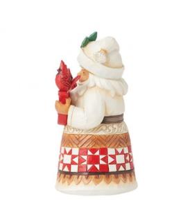 Santa with Cardinals Pint Size Figurine