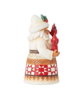 Santa with Cardinals Pint Size Figurine