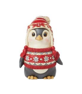 Nordic Noel Penguin Wearing a Sweater Figurine
