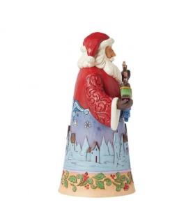 "Midnight Christmas Sky": Santa with Sleigh in Overnight Scene