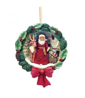 Santa Diorama Hanging Ornament