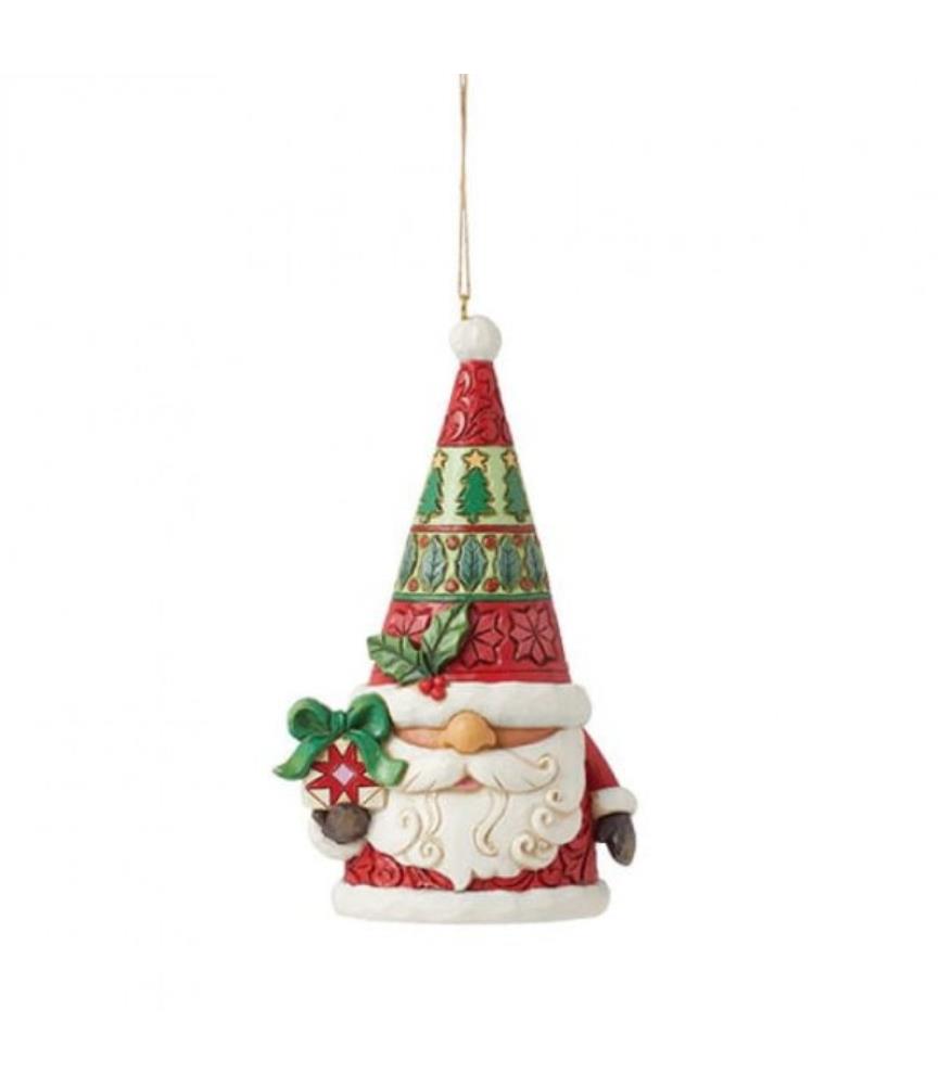Santa Gnome Hanging Ornament