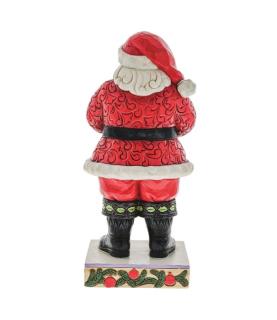 Santa with Robin in Hands Figurine