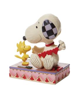 Snoopy with Hearts Garland figurine