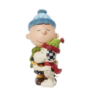 Snoopy and Charlie Brown Hugging Figurine