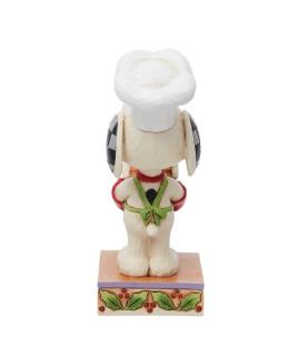 Snoopy Holding Gingerbread House Figurine