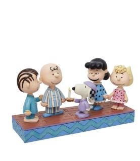 Peanunts Gang in Christmas PJ's Figurine