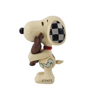 Snoopy with a Chocolate Bunny Mini Figurine