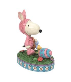 Snoopy and Woodstock in Bunny Suits Figurine