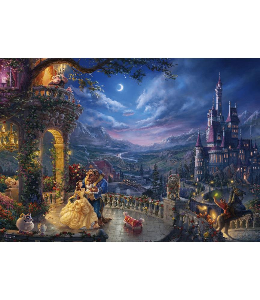 Beauty and the Beast, Thomas Kinkade (1000p)