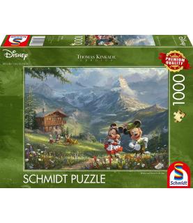 Mickey & Minnie in the Alps, Thomas Kinkade (1000p)