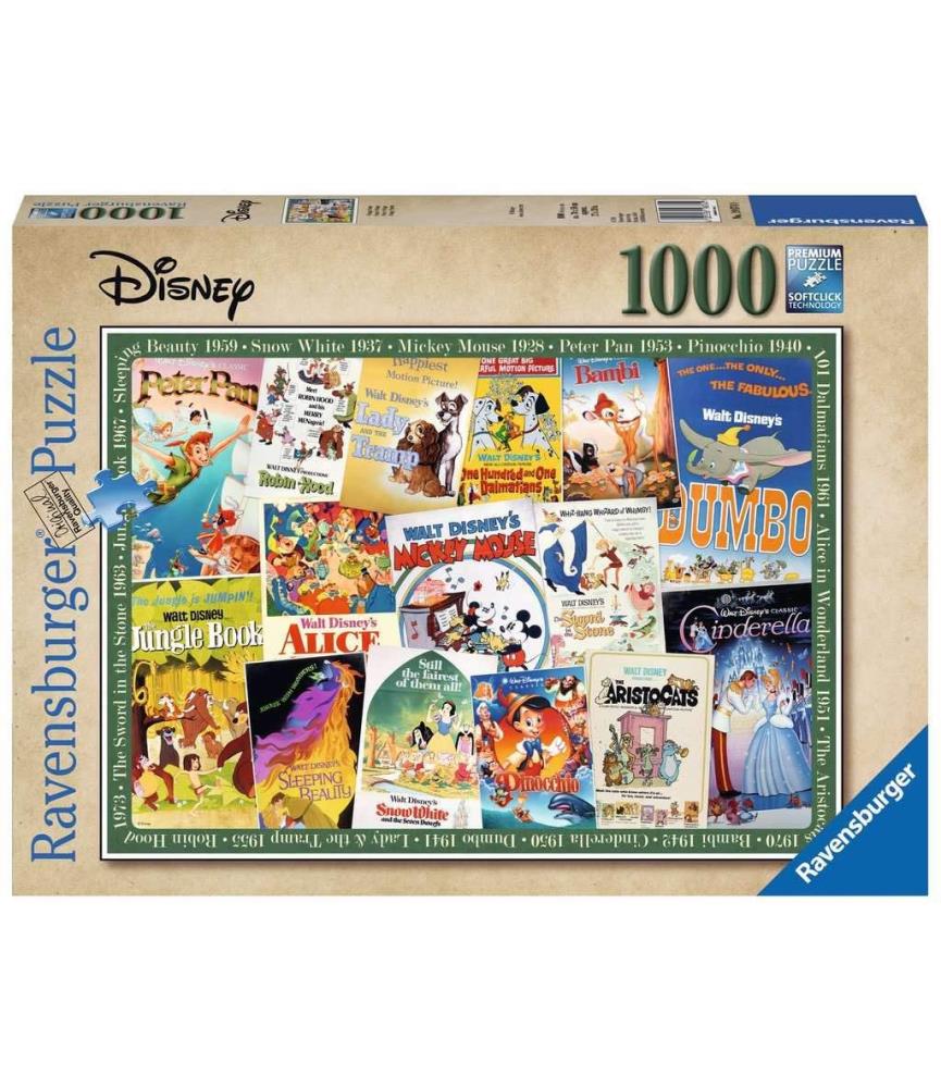 Disney Vintage Movie Posters (1000p)