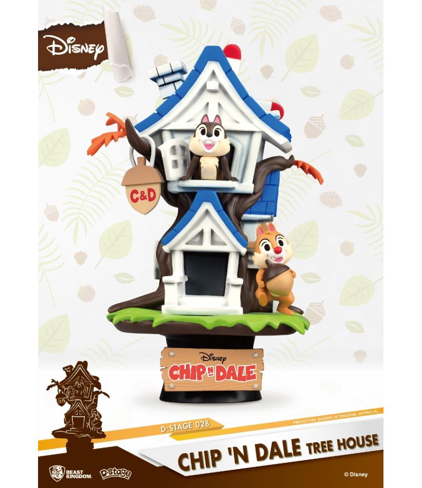 Chip 'n Dale Tree House PVC Diorama
