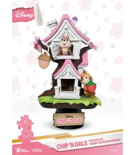 Disney D-Stage PVC Diorama Chip 'n Dale Tree House Cherry Blossom