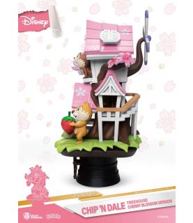 Disney D-Stage PVC Diorama Chip 'n Dale Tree House Cherry Blossom