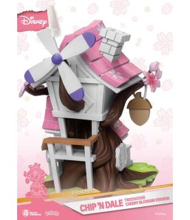 Disney D-Stage PVC Diorama Chip 'n Dale Tree House Cherry Blossom