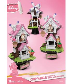 Disney D-Stage PVC Diorama Chip 'n Dale Tree House Cherry Blossom
