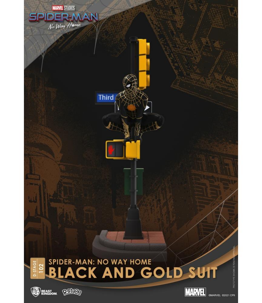 Marvel: Spider-Man No Way Home - Black and Gold Suit PVC Diorama Statue
