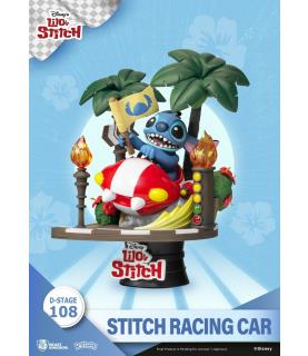 Stitch Racing Car PVC Diorama