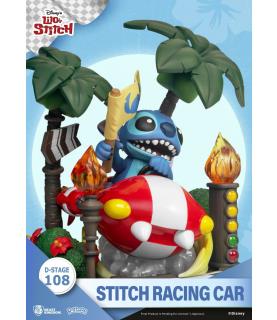 Stitch Racing Car PVC Diorama