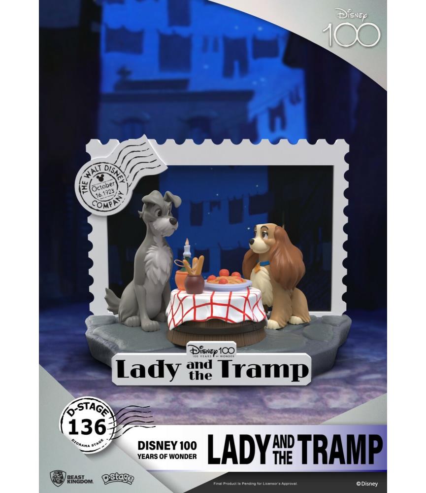 Disney: 100th Anniversary - Lady and the Tramp PVC Diorama Statue