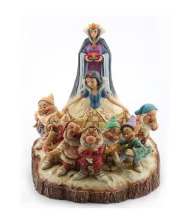 The one that started them all: Wood Carved Snow White (Black collar, Signed by Jim Shore)