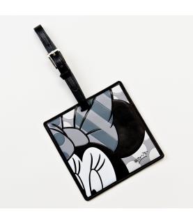 Minnie Mouse Black & White Luggage Tag