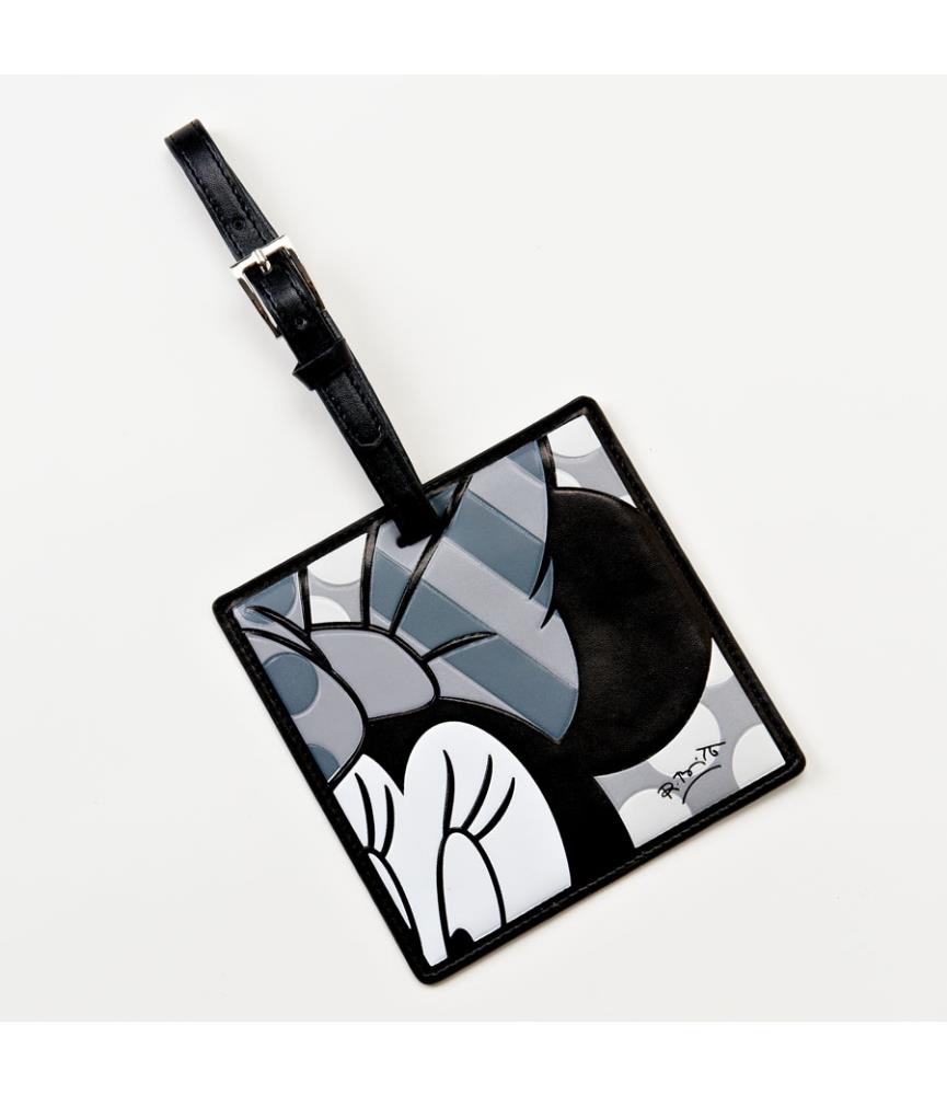 Minnie Mouse Black & White Luggage Tag