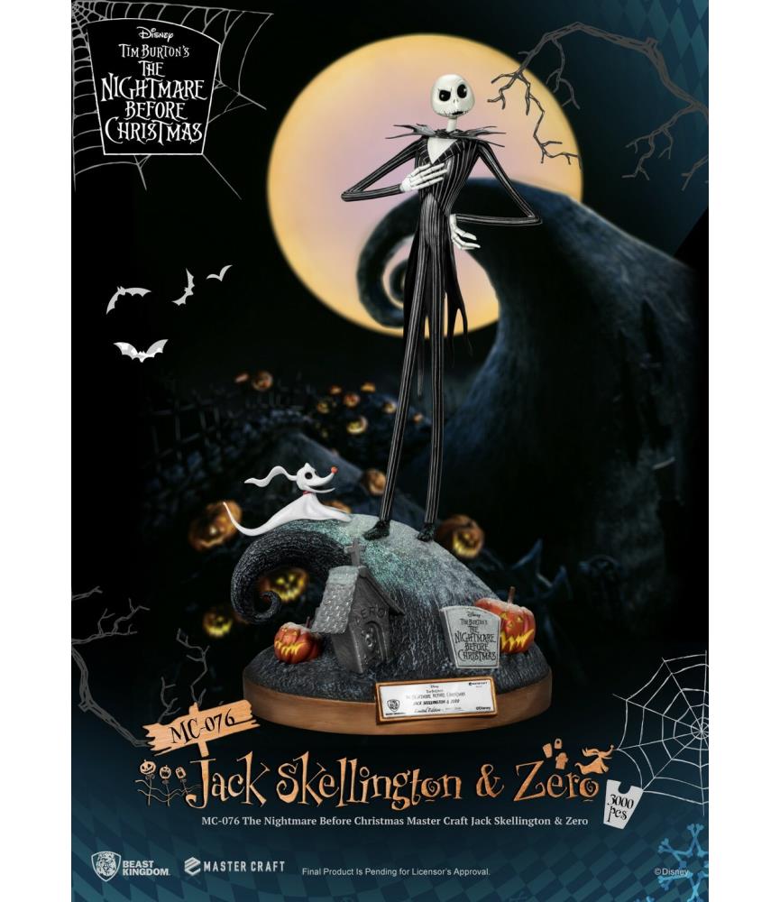 Master Craft Jack Skellington & Zero Statue
